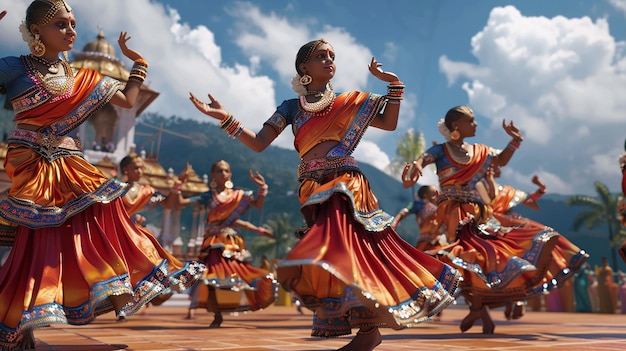 Traditional Kandyan Dancers in Vibrant Costumes