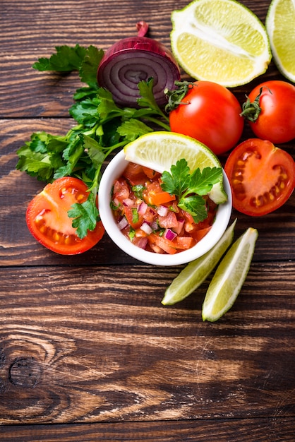 Traditional mexican tomato sauce