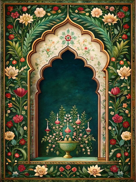 Traditional Mughal period frame which looks very nice