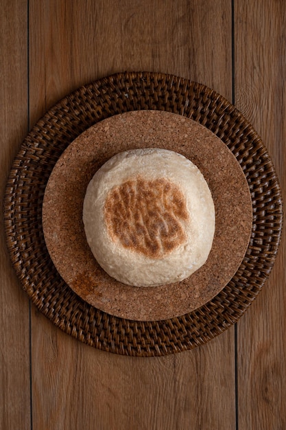 Traditional Portuguese bread Bolo Do Caco