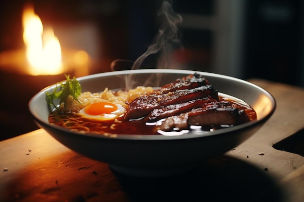 Traditional Ramen with Shoyu Broth and Toppings