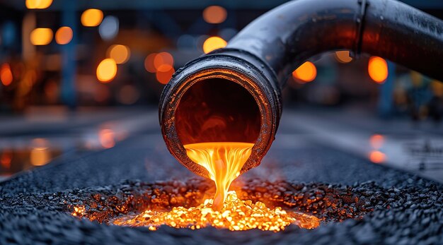 Photo traditional smeltery in metalworking and jewellery making casting is a process in