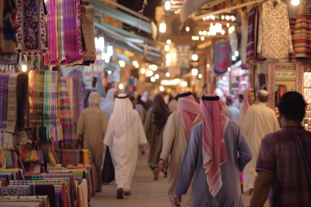 Photo traditional souk in the middle east