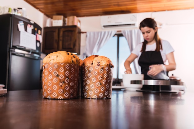 Traditional sweet bread for Christmas and New Year.