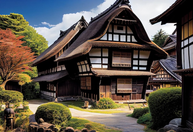 Traditional Timber Framed Design of the House