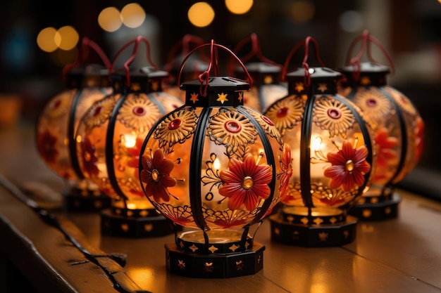 traditional traditional asian lantern professional advertising photography ai generated