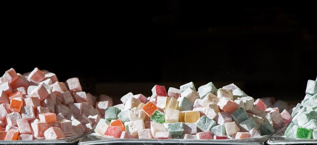 Traditional turkish delight rahat lokum