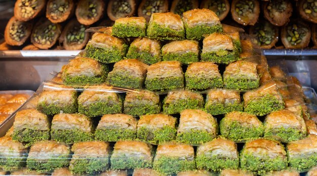 Traditional Turkish dessert Baklava from Turkey