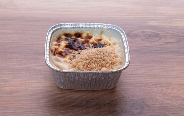 Traditional Turkish milk dessert rice pudding Known as Sutlac