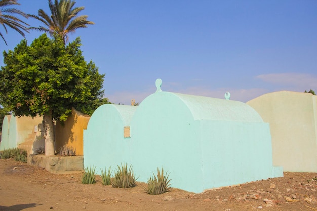 Traditional village cemetery near Cairo, Egypt