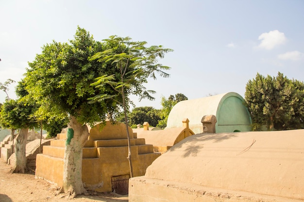 Traditional village cemetery near Cairo, Egypt