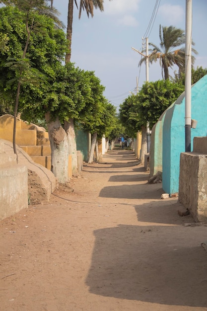 Traditional village cemetery near Cairo, Egypt