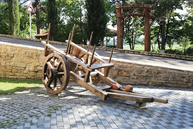 traditional wooden peasant cart