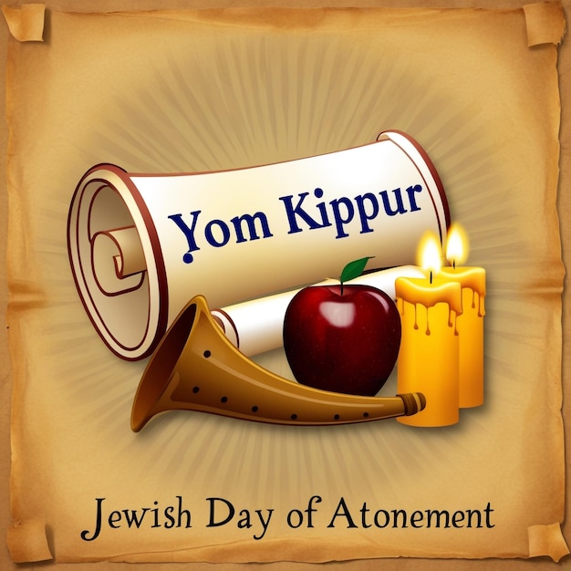 Photo traditional yom kippur reflecting on jewish heritage