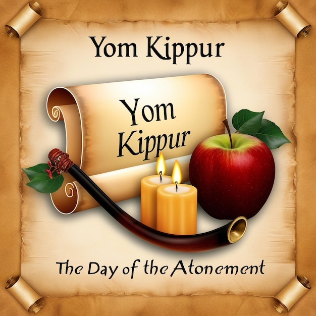 Photo traditional yom kippur reflecting on jewish heritage