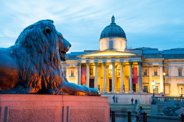 Trafalgar square in London England UK