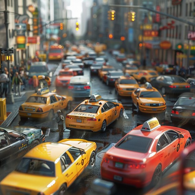 Photo traffic jam in high detail and photorealistic quality