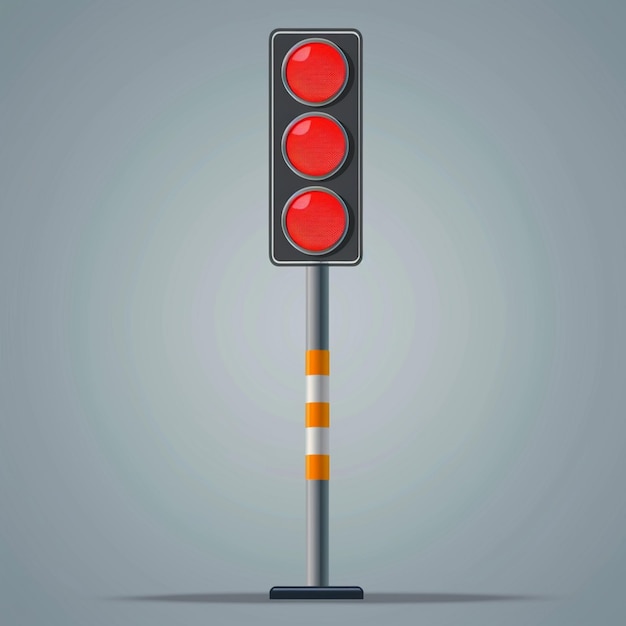 Traffic sign pole vector logo isolated on background