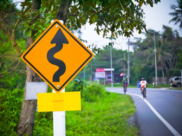 traffic sign on the road