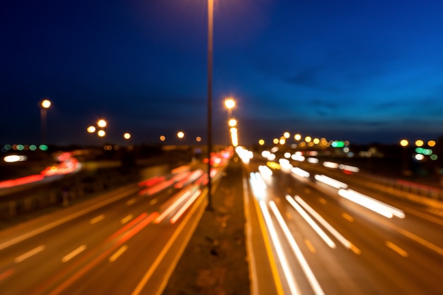 Traffic with blur light