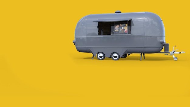 A trailer that says'the tiny house'on it