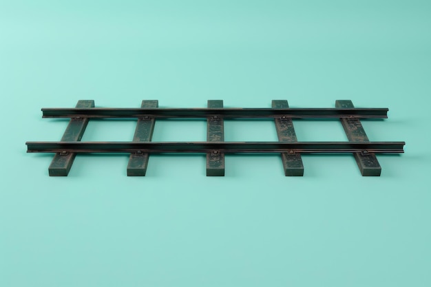 Photo a train track is shown with the numbers 4 and 8