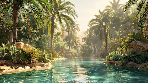 Tranquil Desert Oasis