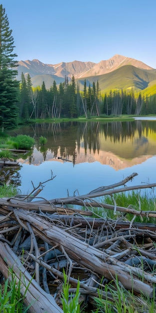 Tranquil Dusk Mountain