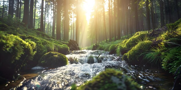 Tranquil Forest Stream