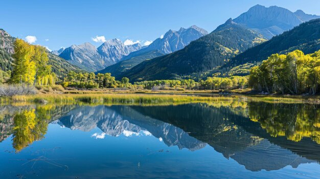 A tranquil lake reflecting the surrounding mountains and trees emphasizing the importance of preserving freshwater ecosystems and biodiversity