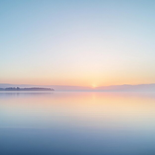 Photo tranquil lake sunset image colorful sunrise reflection