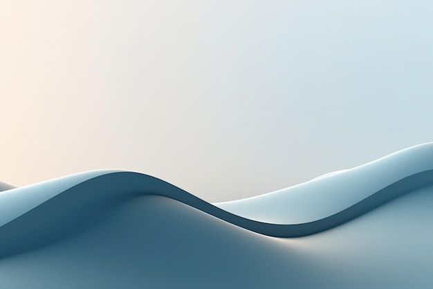 Tranquil minimalistic background with a single curved line evoking a sense of calm and serenity