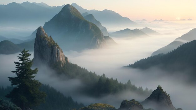 Tranquil Mountain Symphony