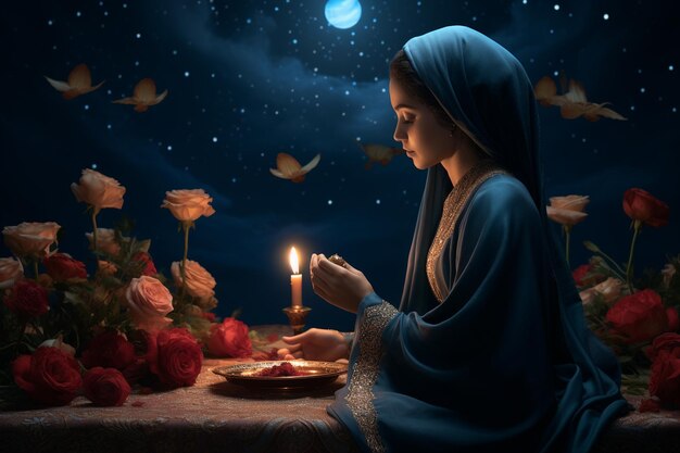 The Tranquil Night Art of Ramadan