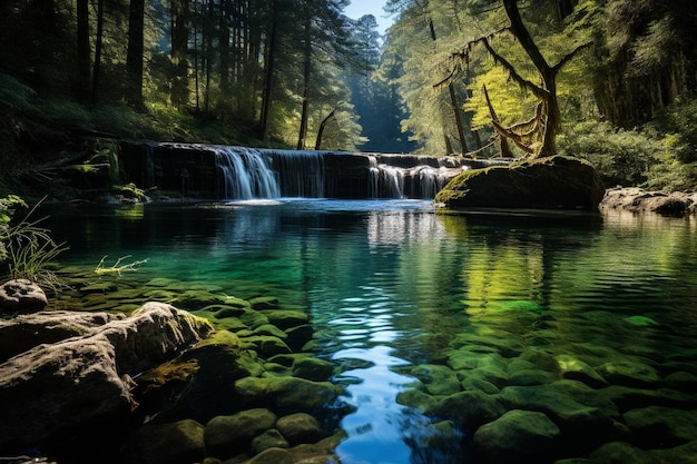 Tranquil Oasis Finding Peace Amidst the Cascades