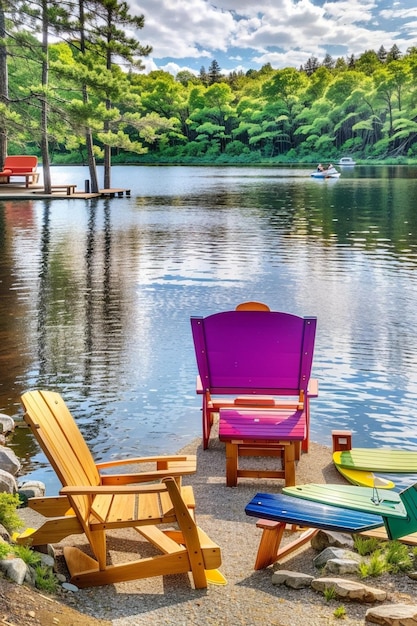 Tranquil Reflections by the Lake