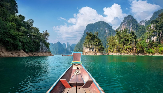 Photo tranquil scene in khao sok national park