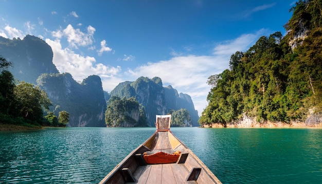 Photo tranquil scene in khao sok national park