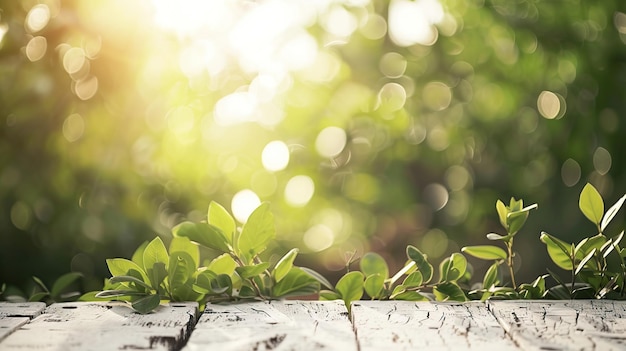 A tranquil scene with soft focus in the foreground Gentle sunlight appears to be filtering through the foliage