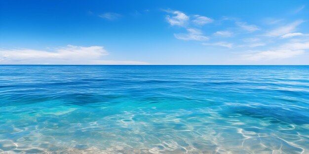 Tranquil Seascape Clear Blue Skies and Calm Waters Concept Seascape Photography Tranquil nature Clear blue skies Calm waters