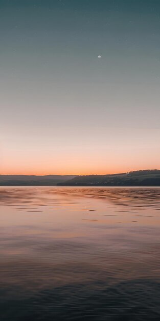 Tranquil Sunset Lake