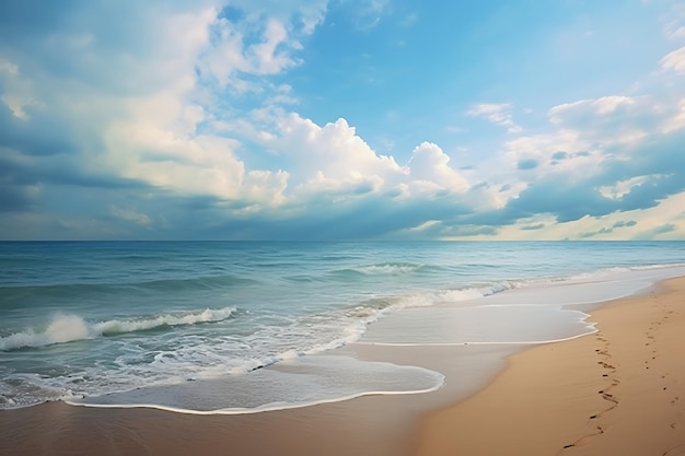 Tranquil Tides and Sandy Shores Beach Land scape Photo