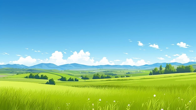 Tranquil Vistas Mesmerizing Vector Landscape Artistry