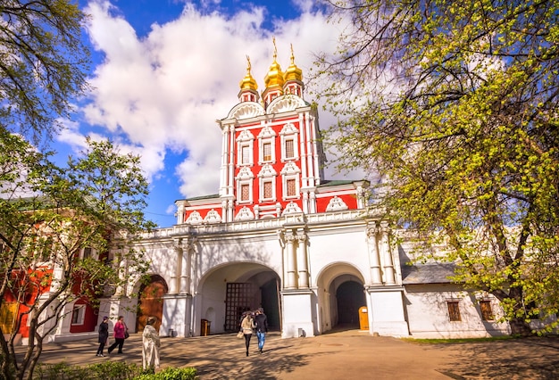 Transfiguration Gate Church Novodevichy Convent Moscow