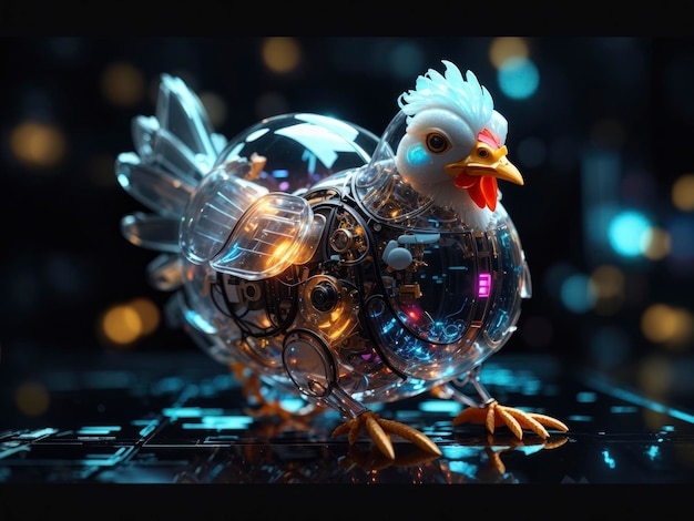 Translucent Biomechanical Chicken