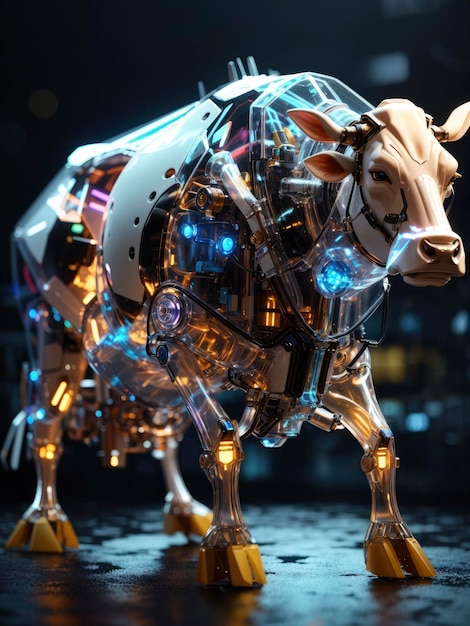 Translucent Biomechanical Cow