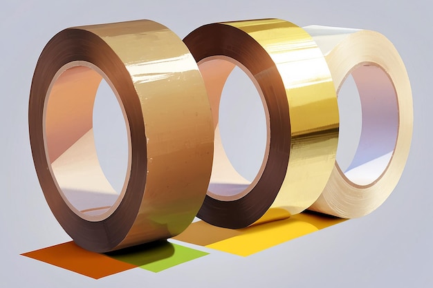 Transparent and Brown Duct Roll Adhesive Tape