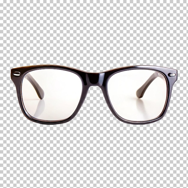 Transparent glasses isolated on transparent background