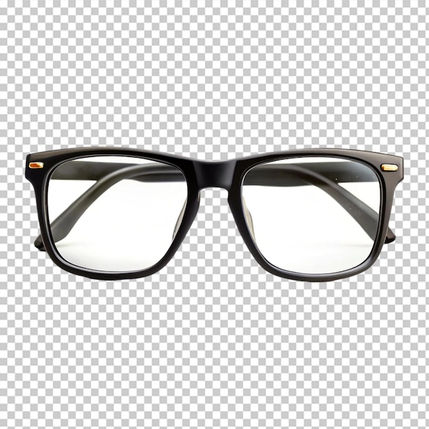 Transparent glasses isolated on transparent background