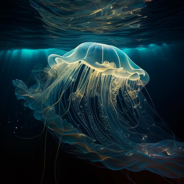 Transparent Jelly Fish, generative ai